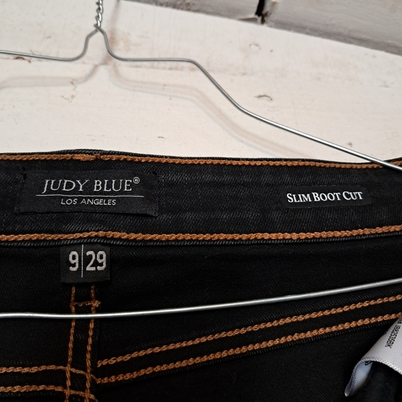 Judy Blue Ashland High Rise Slim Bootcut Black Wash Jeans Size 9/29 - Picture 8 of 11
